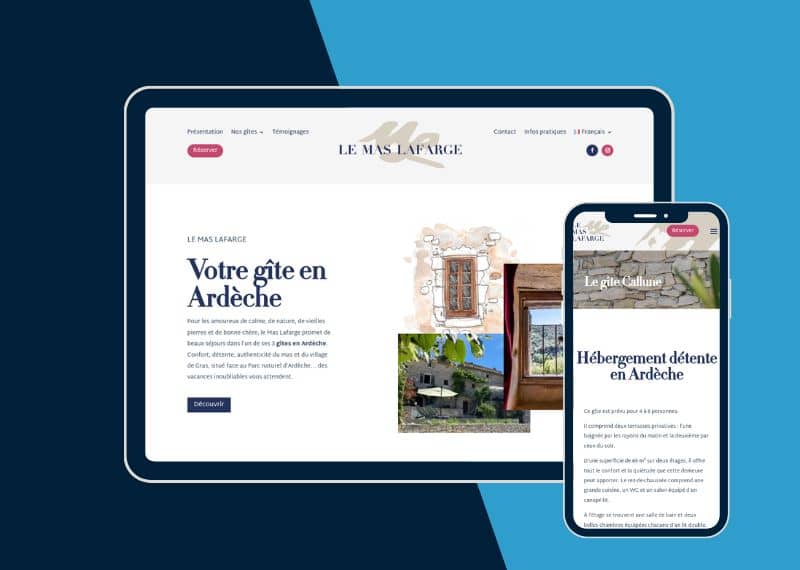 Location de gites en Ardèche, site internet